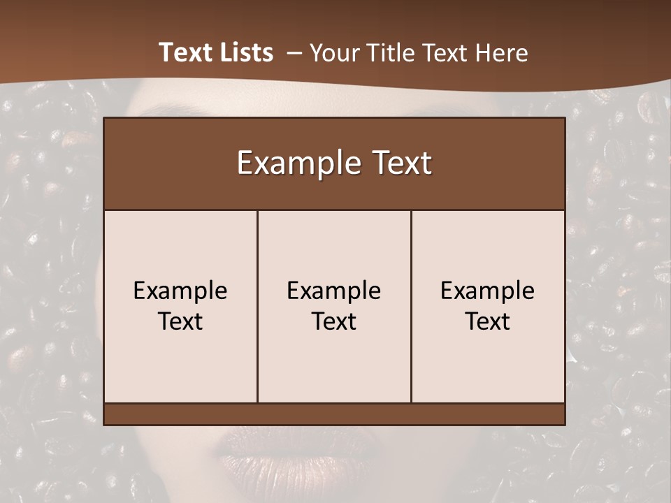Vogue Brown Female PowerPoint Template