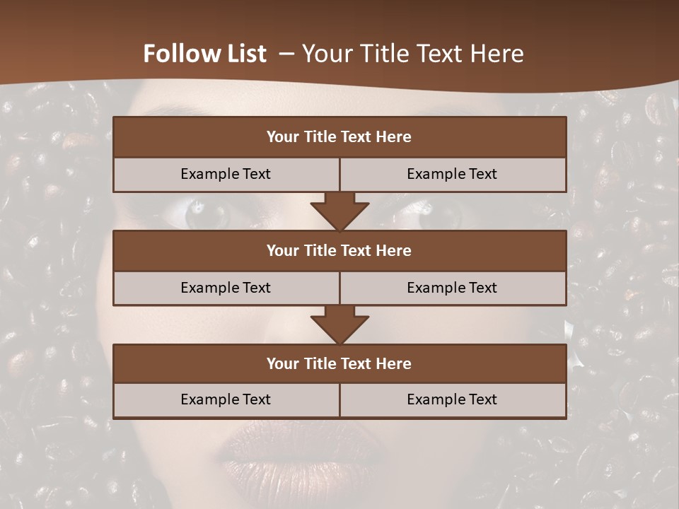 Vogue Brown Female PowerPoint Template