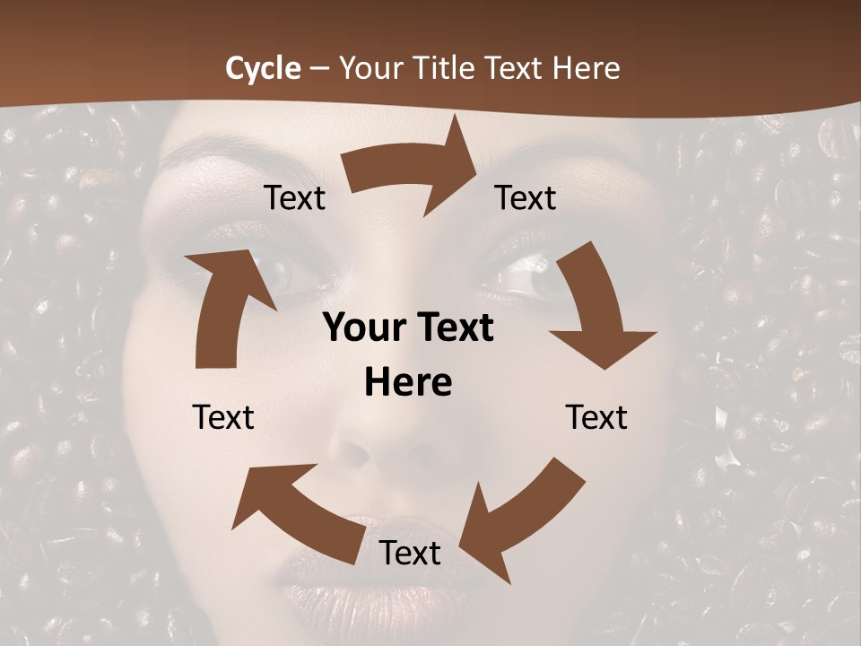 Vogue Brown Female PowerPoint Template