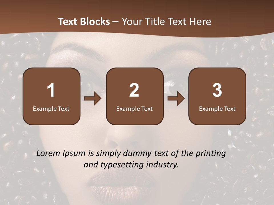 Vogue Brown Female PowerPoint Template