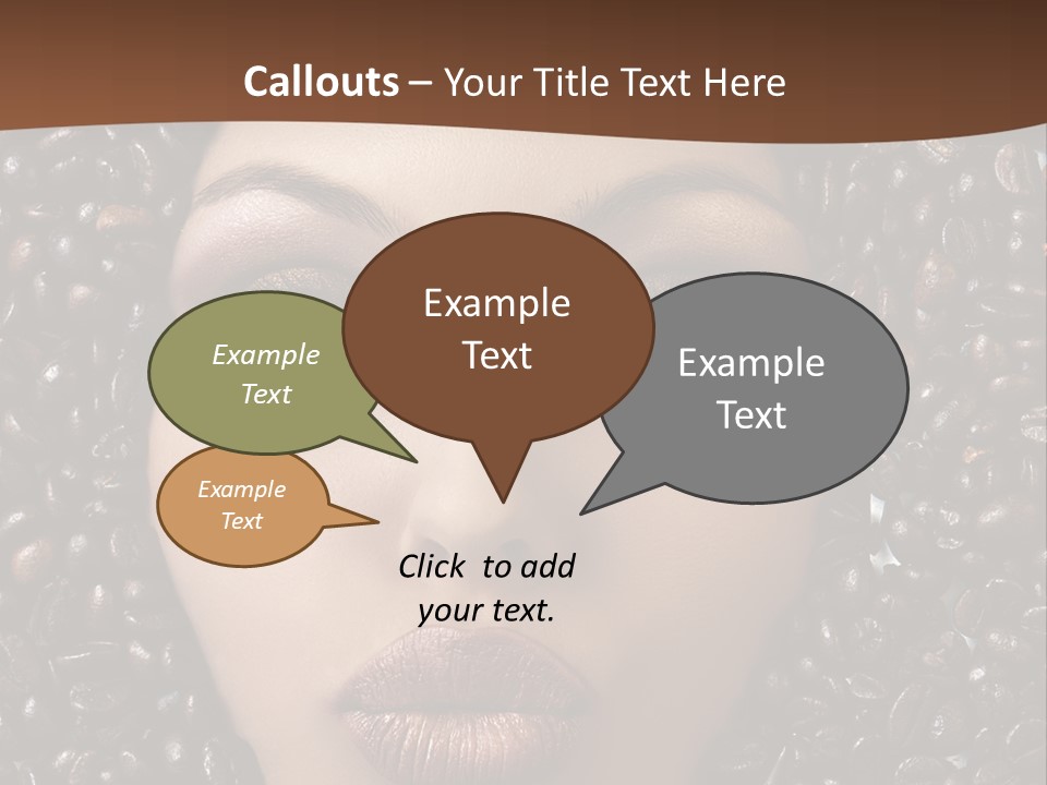 Vogue Brown Female PowerPoint Template