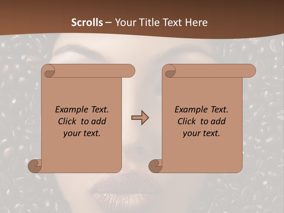Vogue Brown Female PowerPoint Template