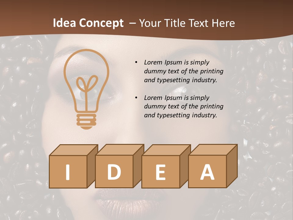 Vogue Brown Female PowerPoint Template