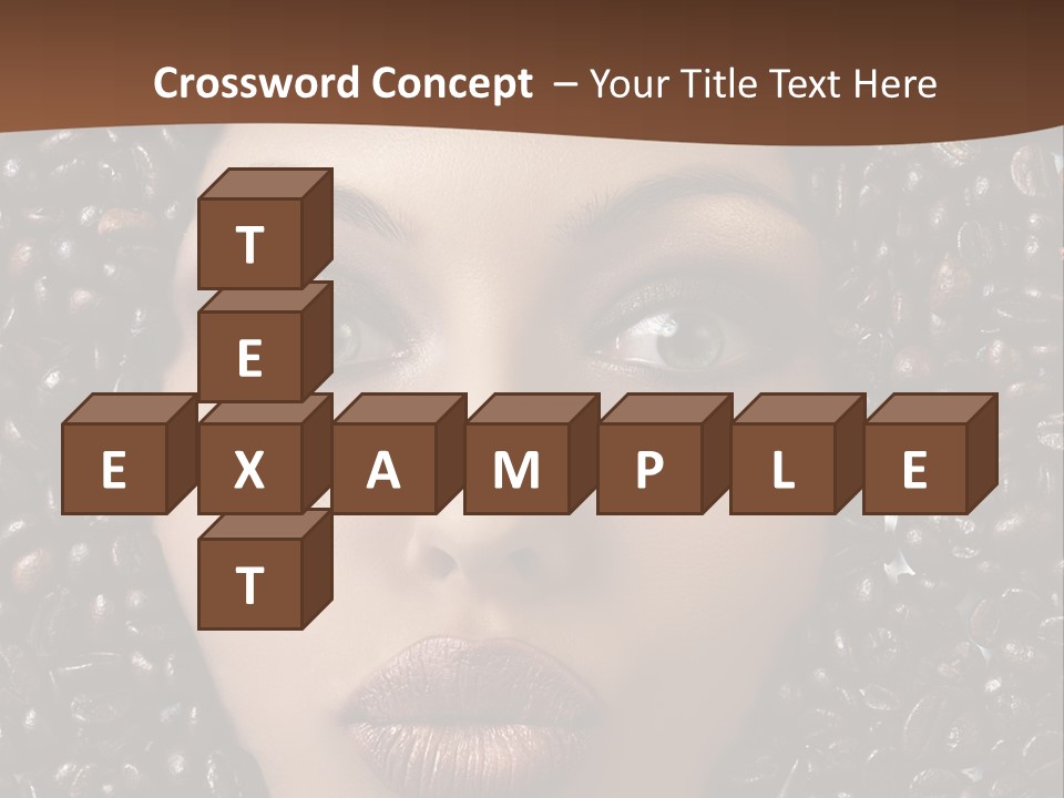 Vogue Brown Female PowerPoint Template