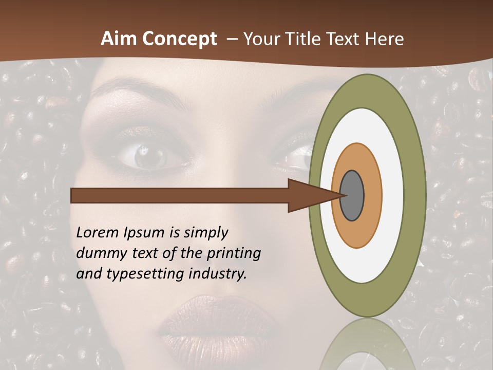 Vogue Brown Female PowerPoint Template
