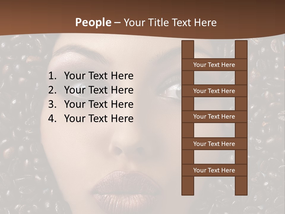Vogue Brown Female PowerPoint Template