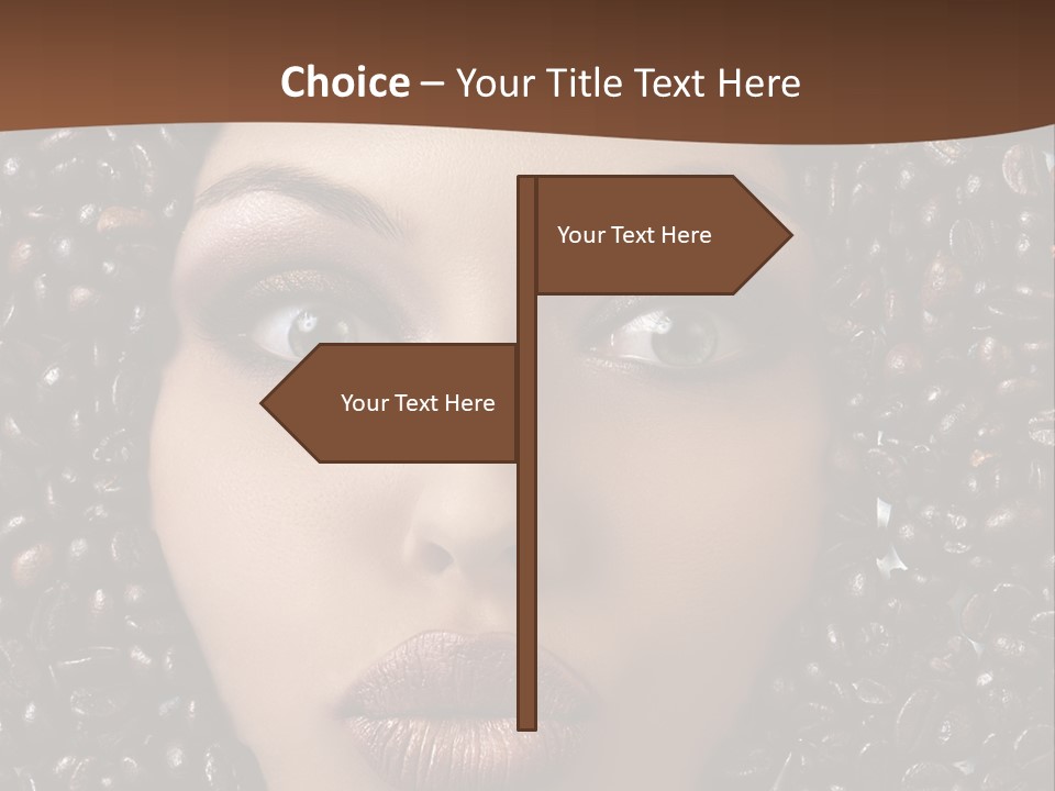 Vogue Brown Female PowerPoint Template