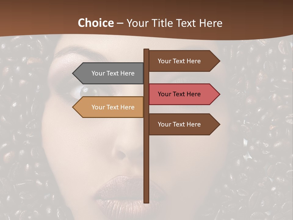 Vogue Brown Female PowerPoint Template