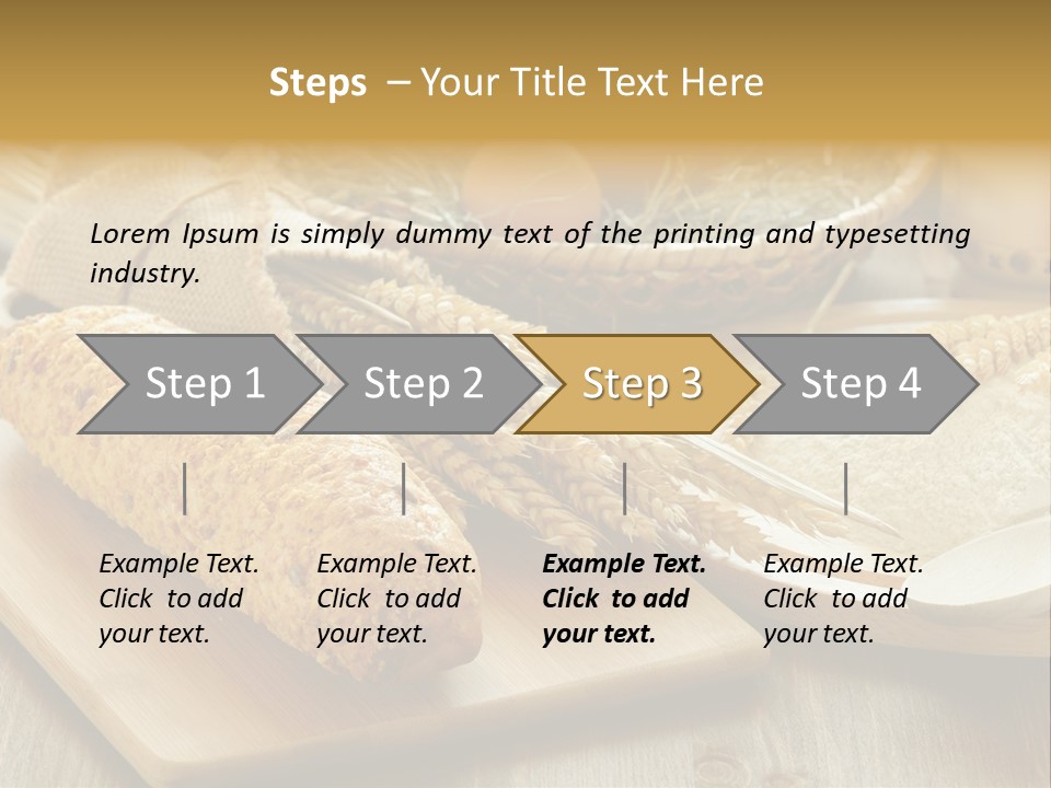 Crop Cooking Grains PowerPoint Template