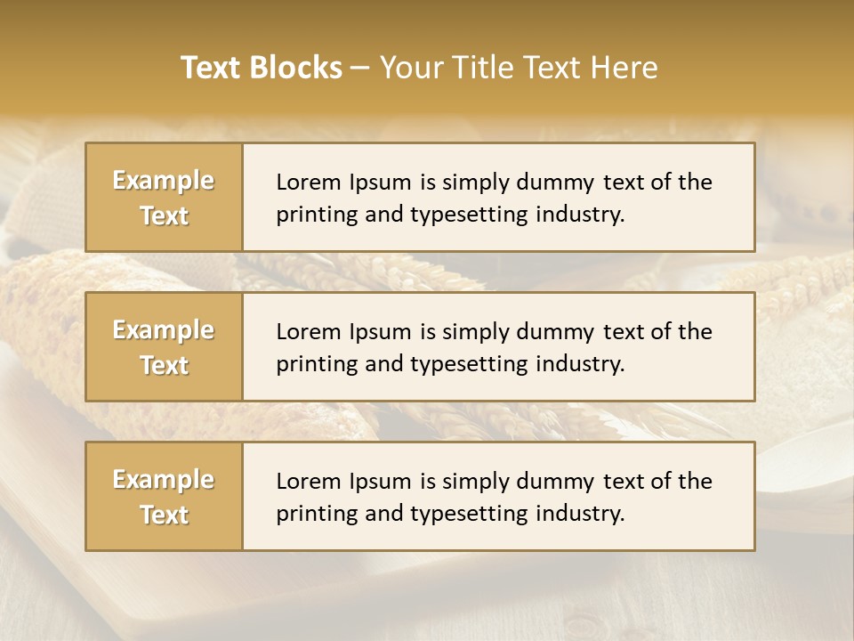 Crop Cooking Grains PowerPoint Template