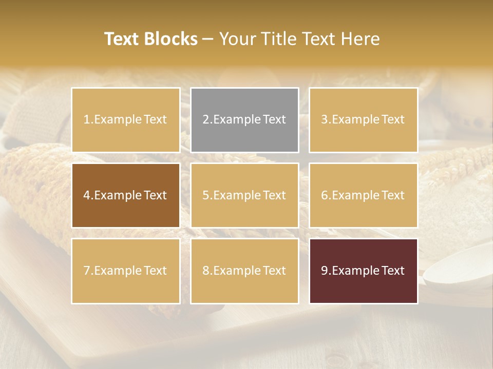 Crop Cooking Grains PowerPoint Template