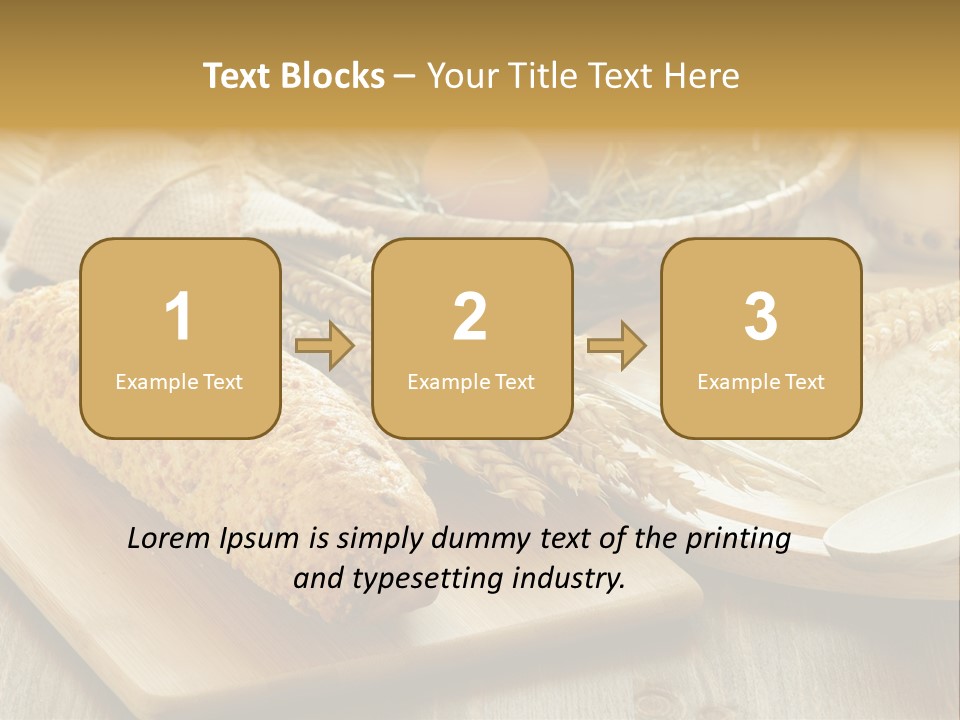 Crop Cooking Grains PowerPoint Template