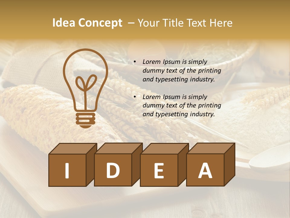 Crop Cooking Grains PowerPoint Template