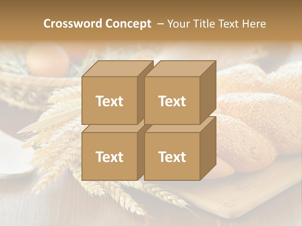 Group Piece Wood PowerPoint Template