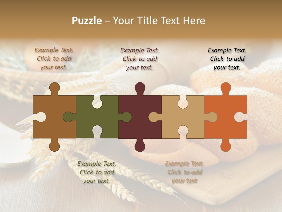 Group Piece Wood PowerPoint Template