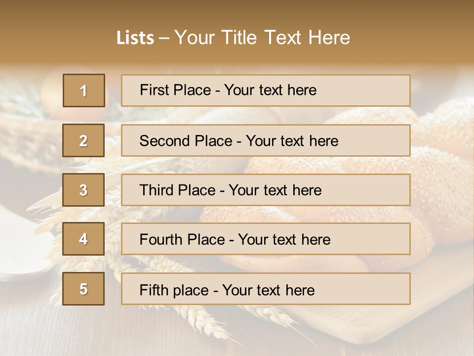 Group Piece Wood PowerPoint Template