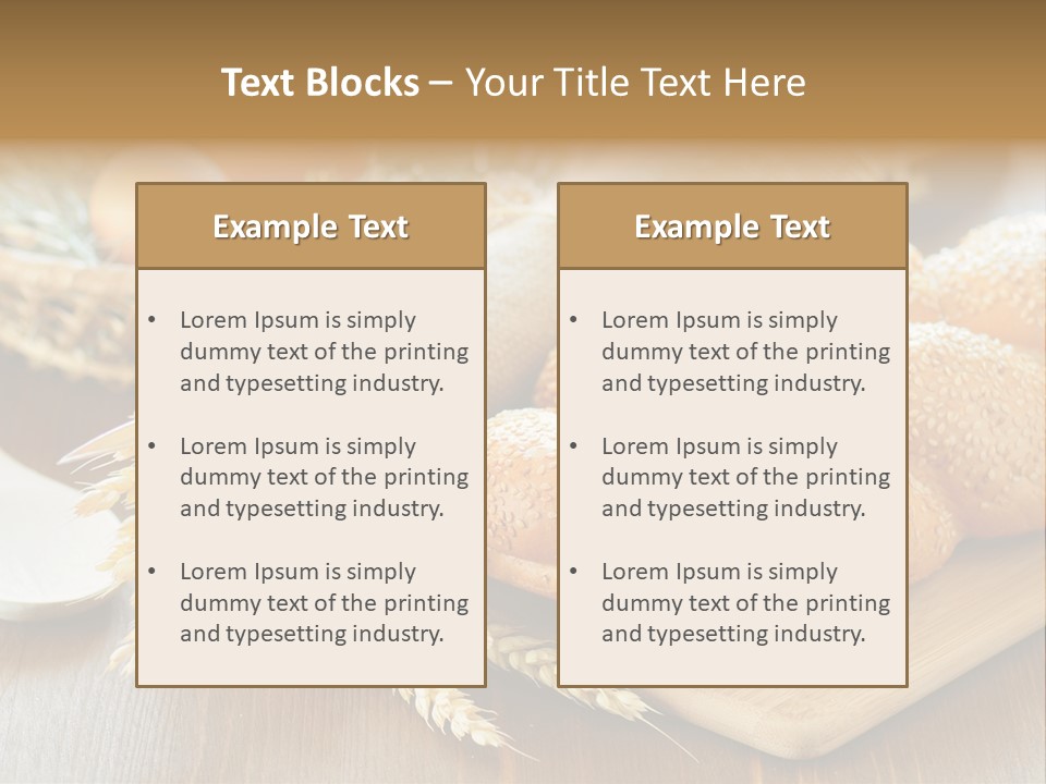 Group Piece Wood PowerPoint Template