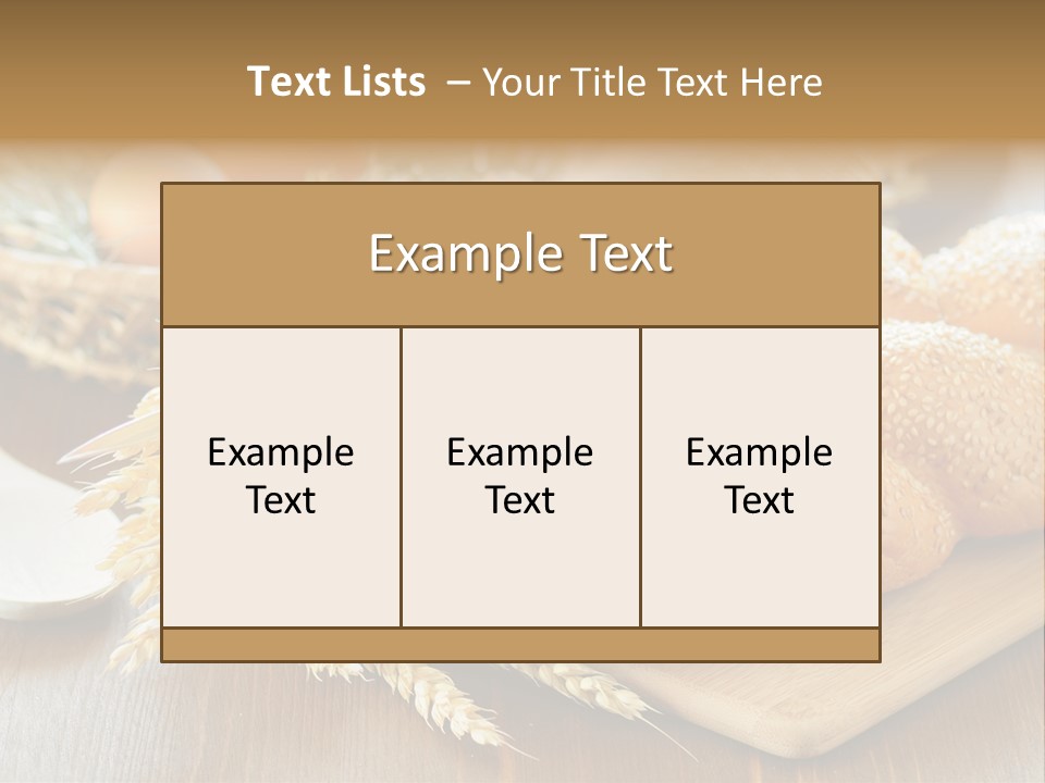 Group Piece Wood PowerPoint Template