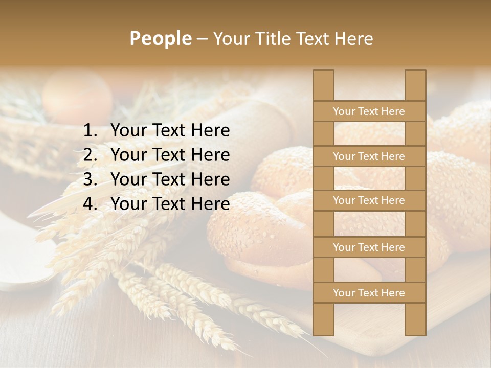 Group Piece Wood PowerPoint Template