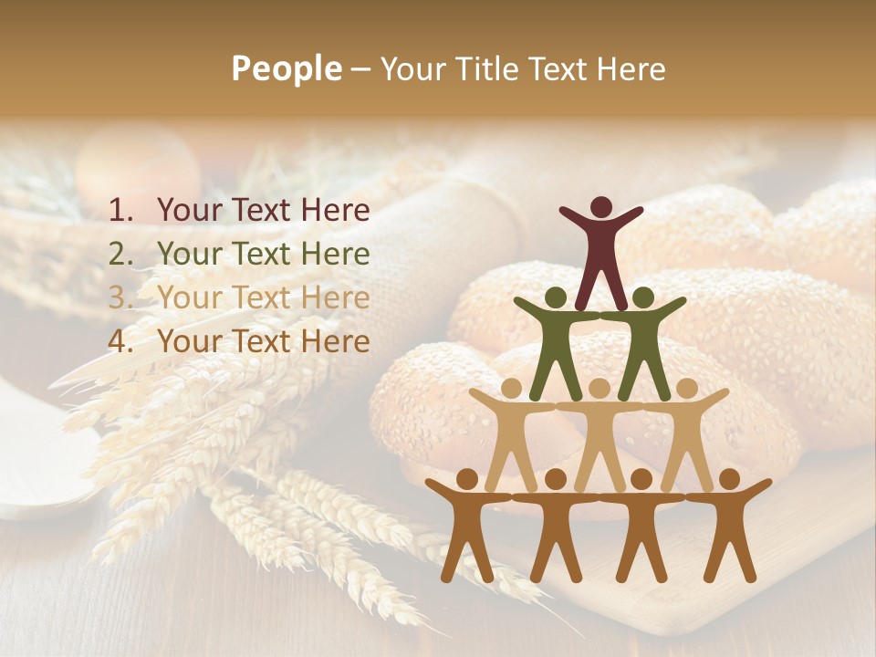 Group Piece Wood PowerPoint Template