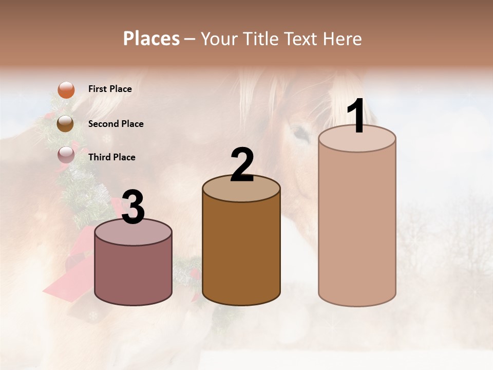 Comical Wreath Christmas PowerPoint Template