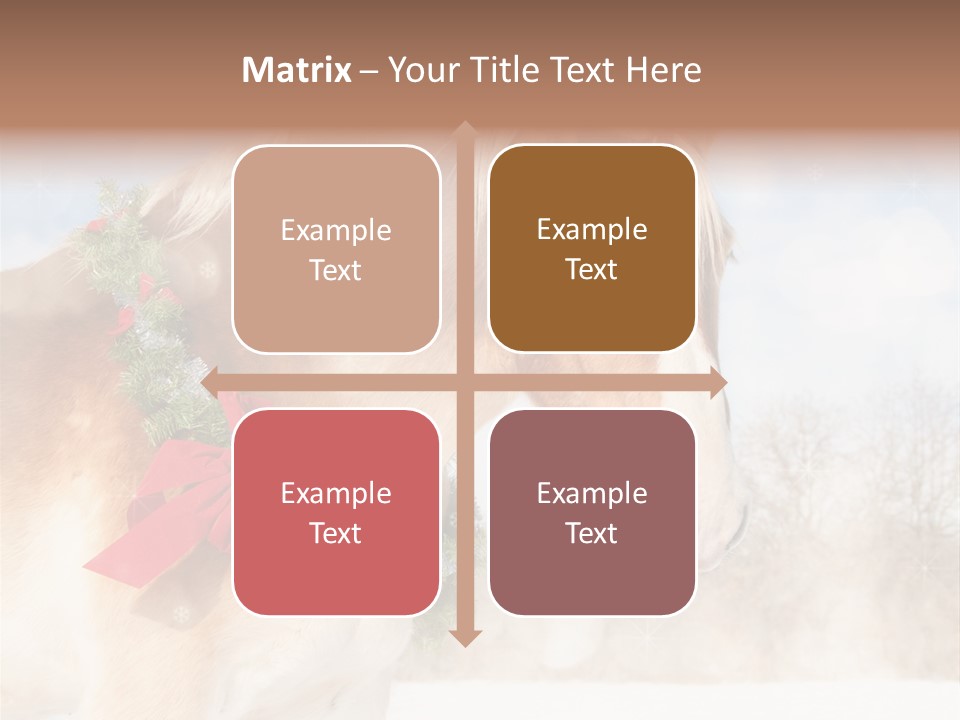 Comical Wreath Christmas PowerPoint Template