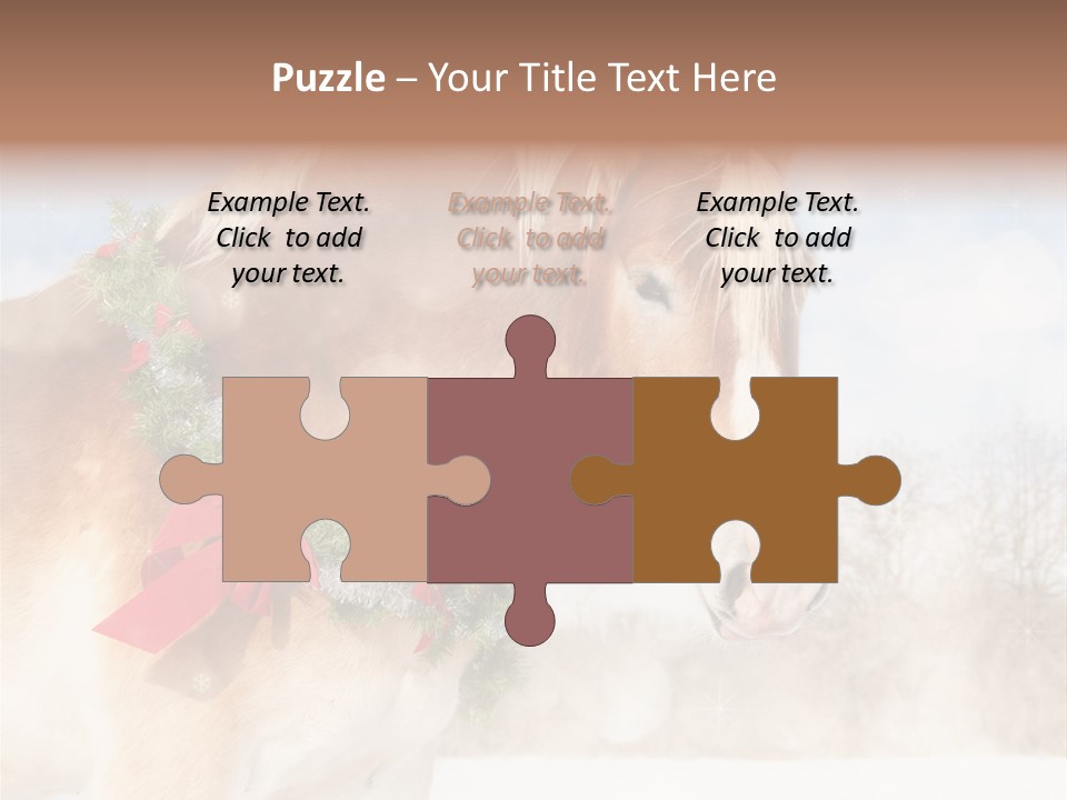 Comical Wreath Christmas PowerPoint Template