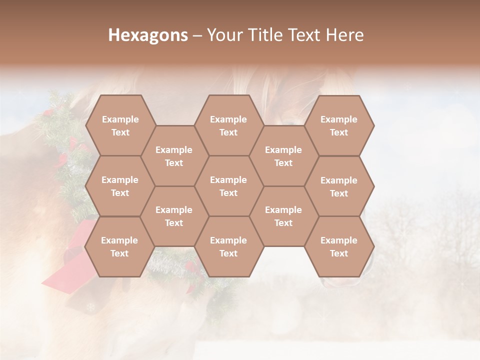 Comical Wreath Christmas PowerPoint Template