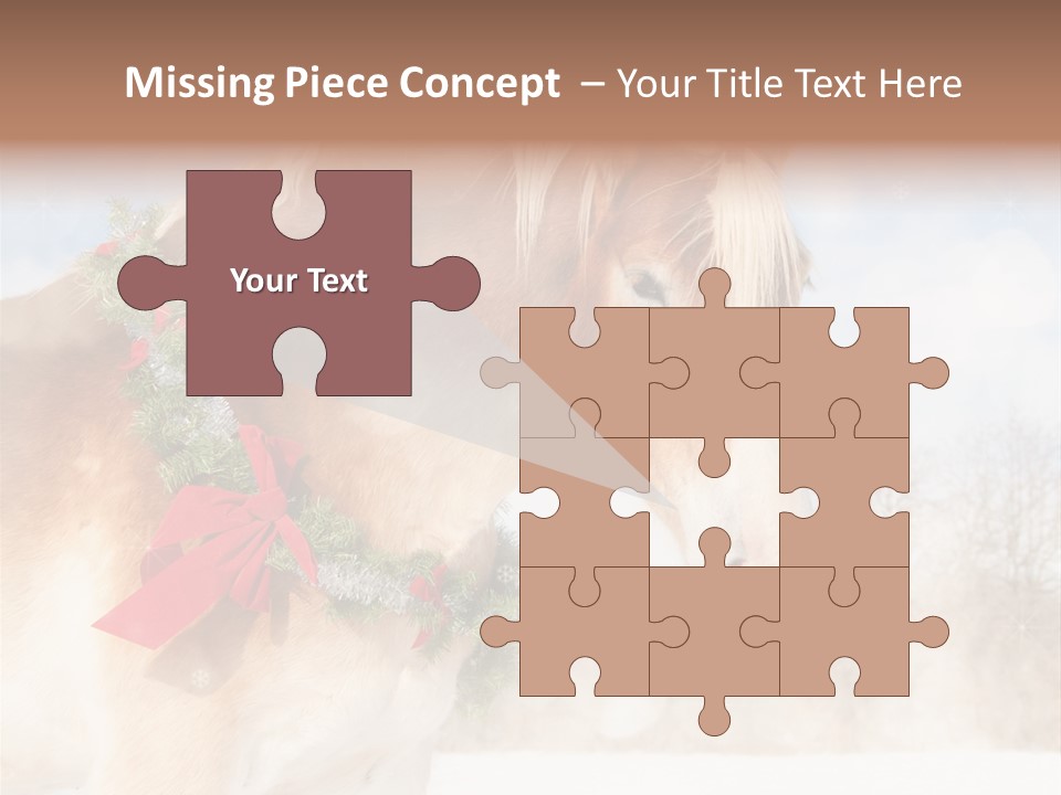 Comical Wreath Christmas PowerPoint Template