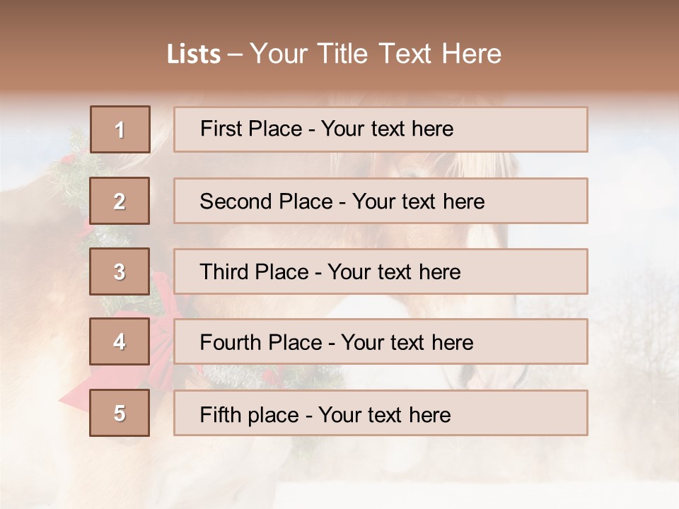 Comical Wreath Christmas PowerPoint Template