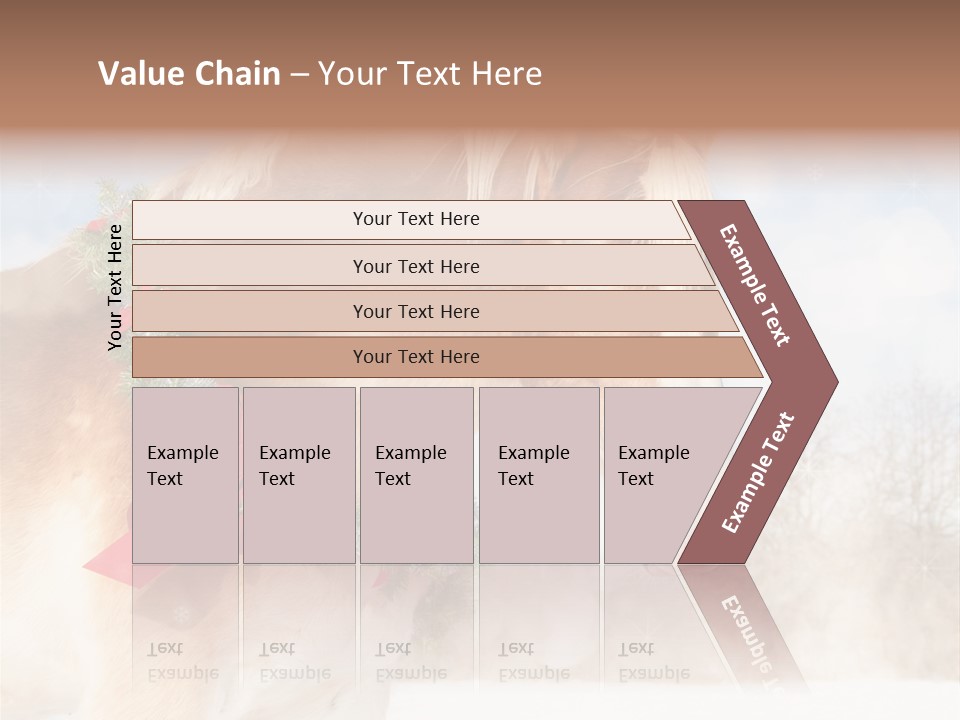 Comical Wreath Christmas PowerPoint Template