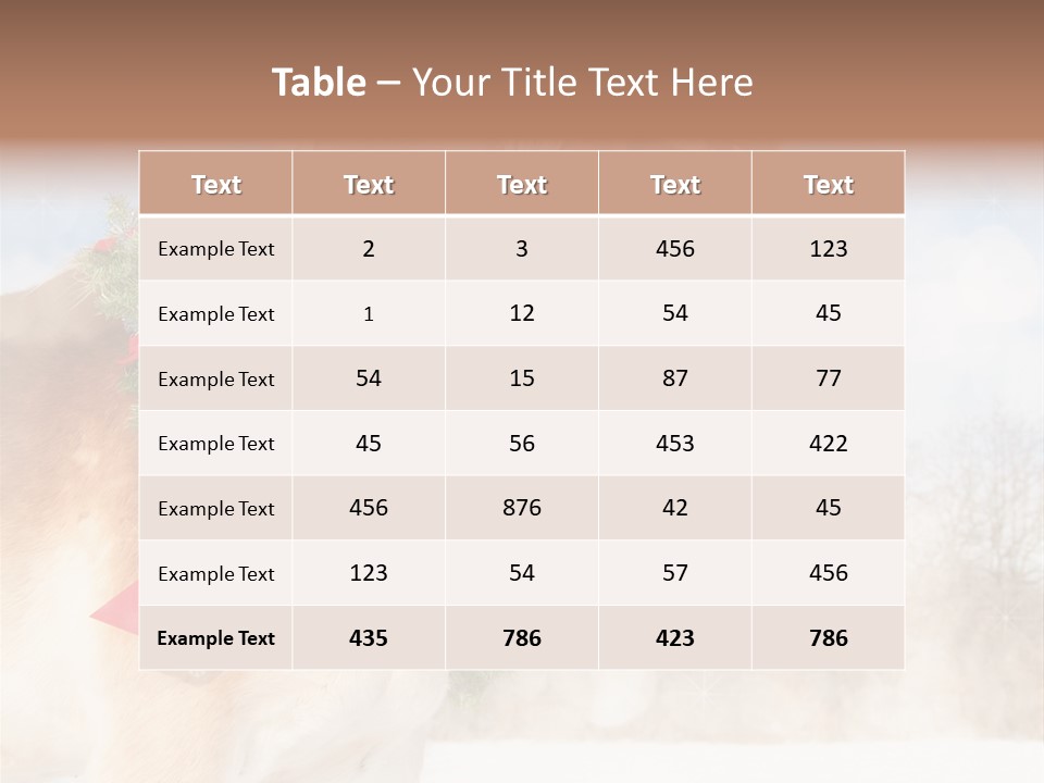 Comical Wreath Christmas PowerPoint Template