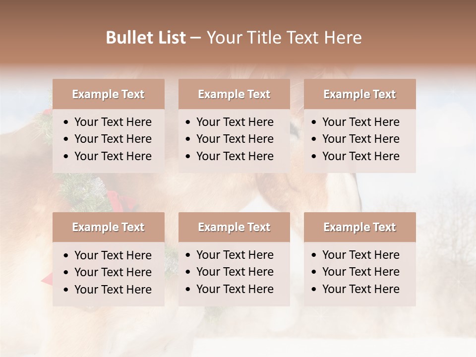 Comical Wreath Christmas PowerPoint Template