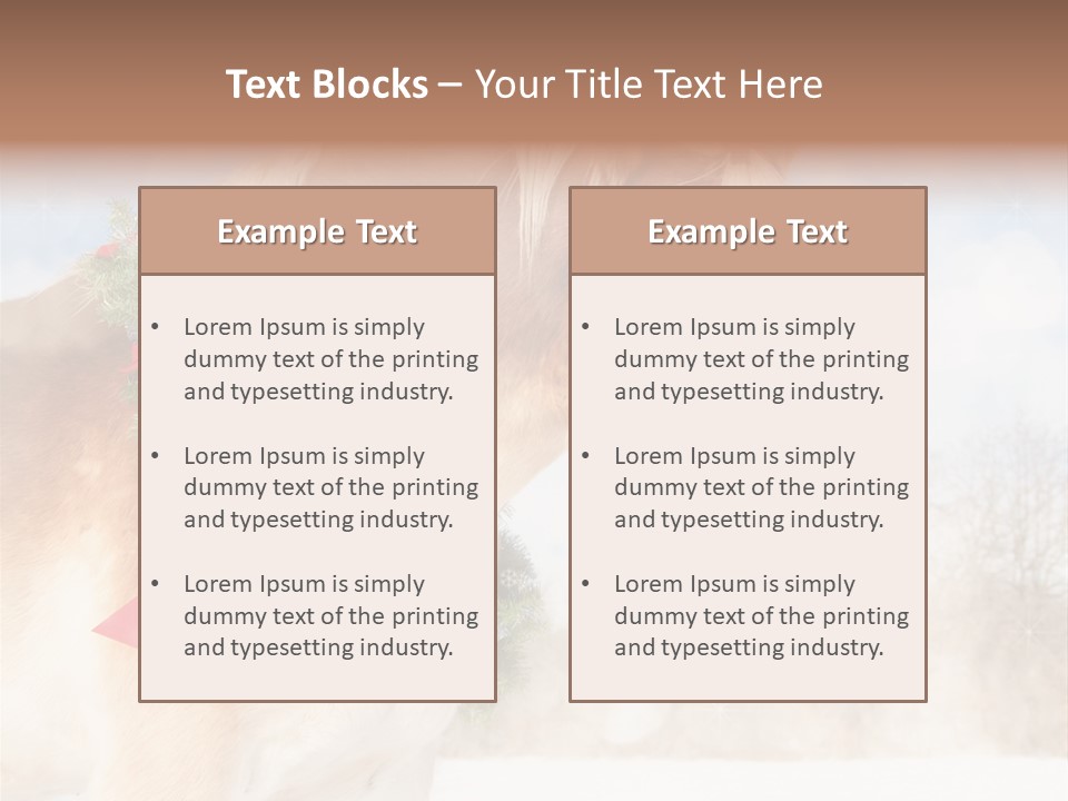 Comical Wreath Christmas PowerPoint Template
