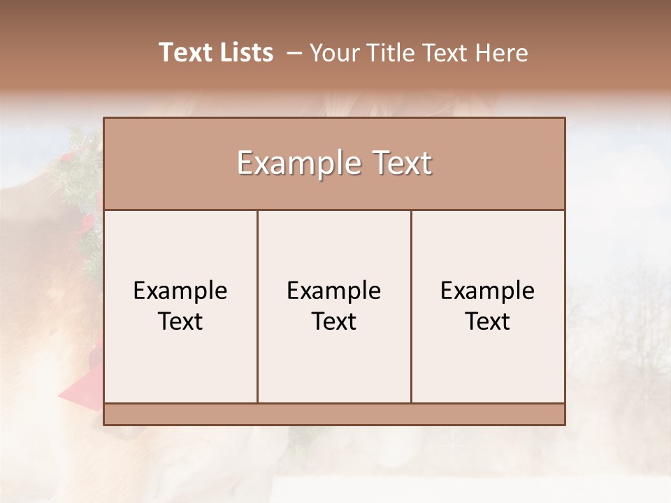 Comical Wreath Christmas PowerPoint Template