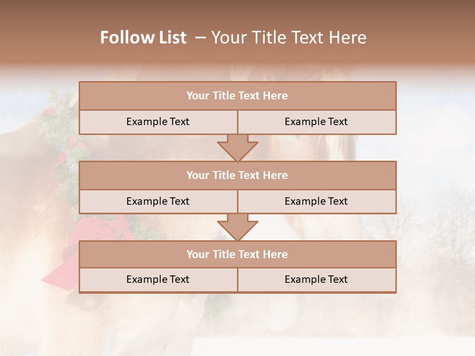 Comical Wreath Christmas PowerPoint Template