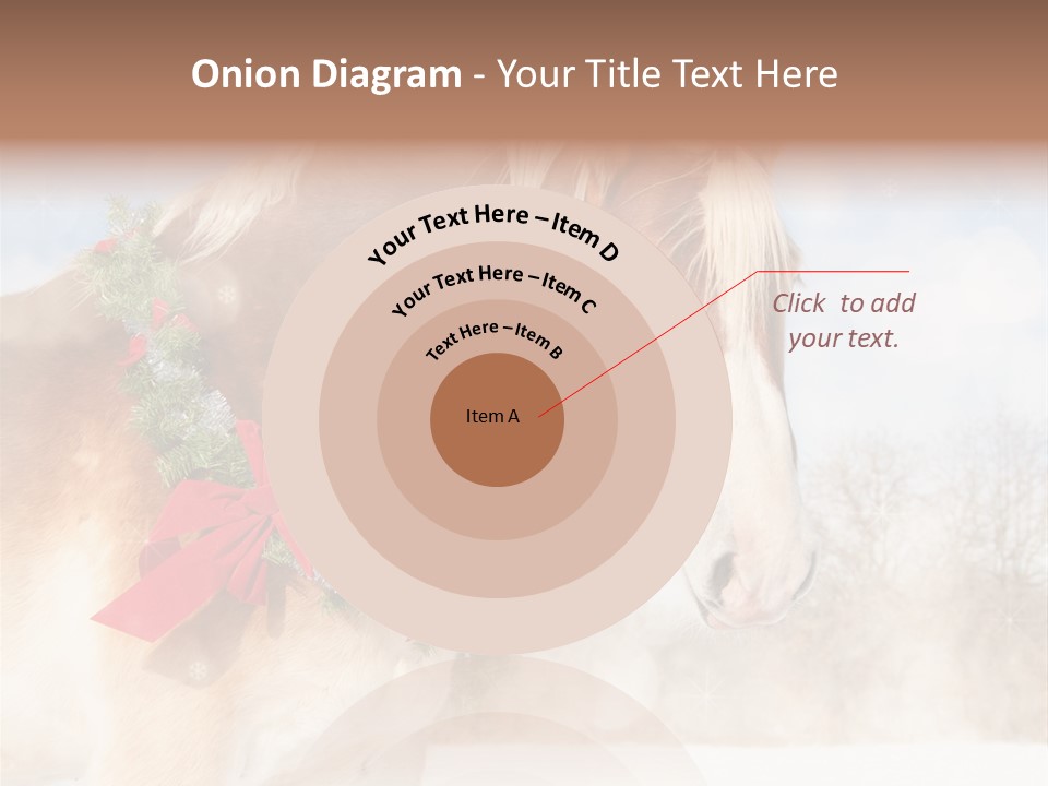 Comical Wreath Christmas PowerPoint Template