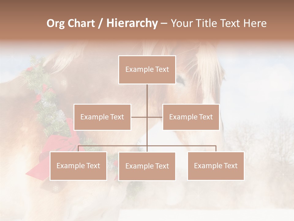 Comical Wreath Christmas PowerPoint Template