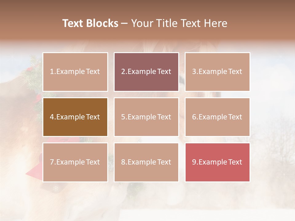 Comical Wreath Christmas PowerPoint Template