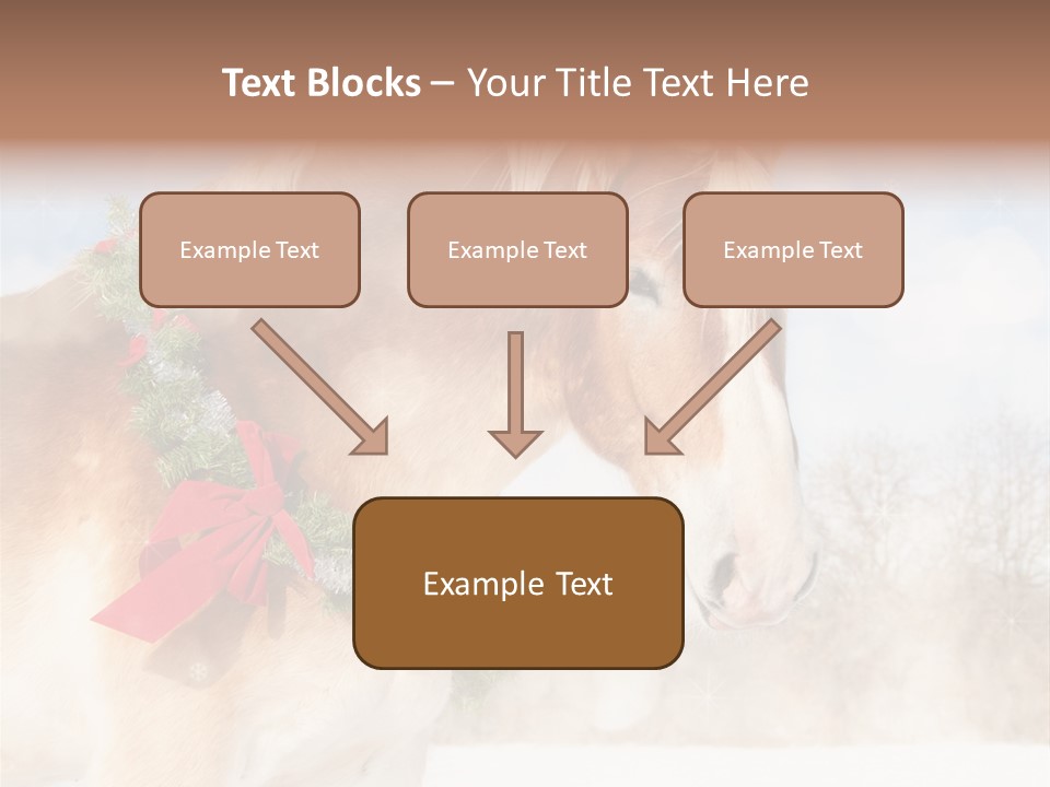 Comical Wreath Christmas PowerPoint Template