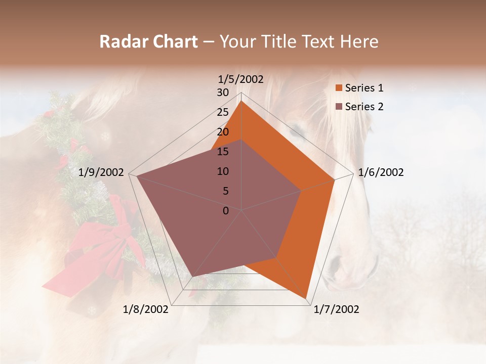 Comical Wreath Christmas PowerPoint Template