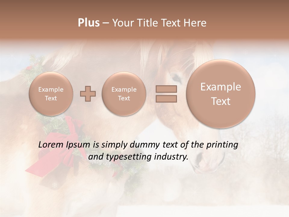 Comical Wreath Christmas PowerPoint Template