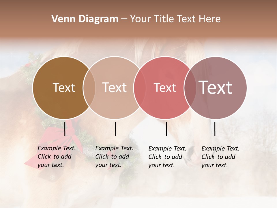 Comical Wreath Christmas PowerPoint Template