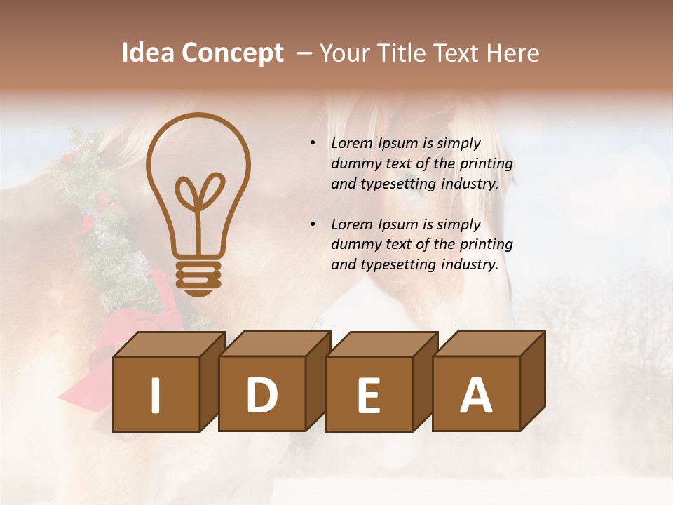 Comical Wreath Christmas PowerPoint Template