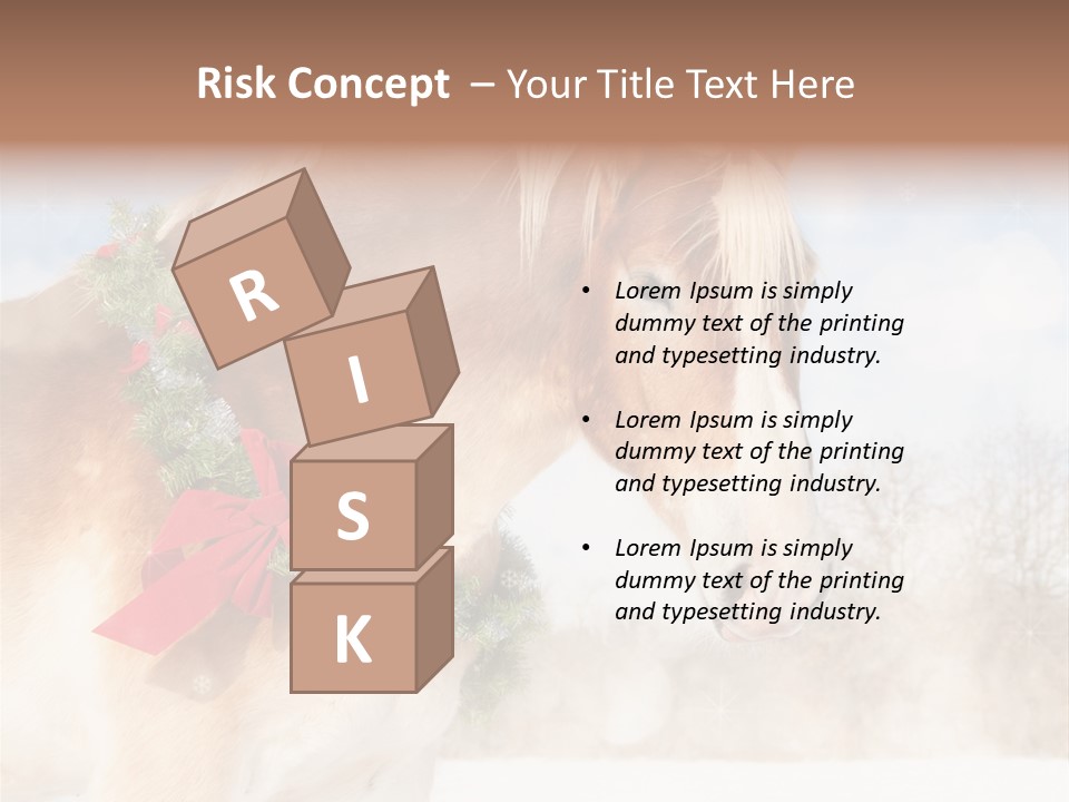 Comical Wreath Christmas PowerPoint Template