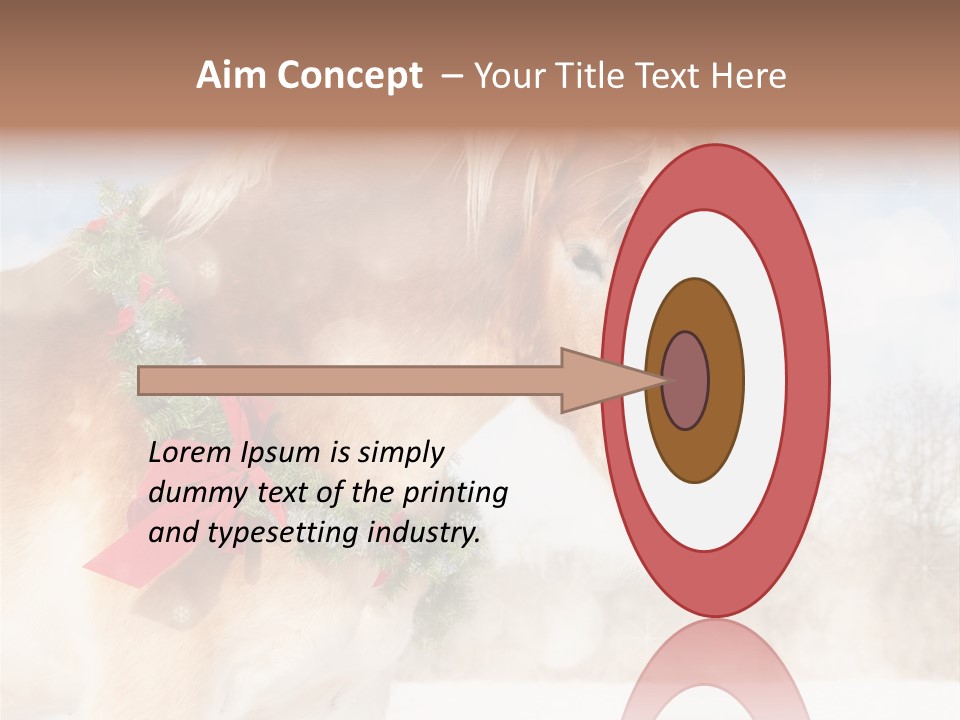 Comical Wreath Christmas PowerPoint Template