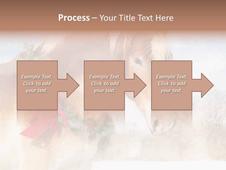 Comical Wreath Christmas PowerPoint Template