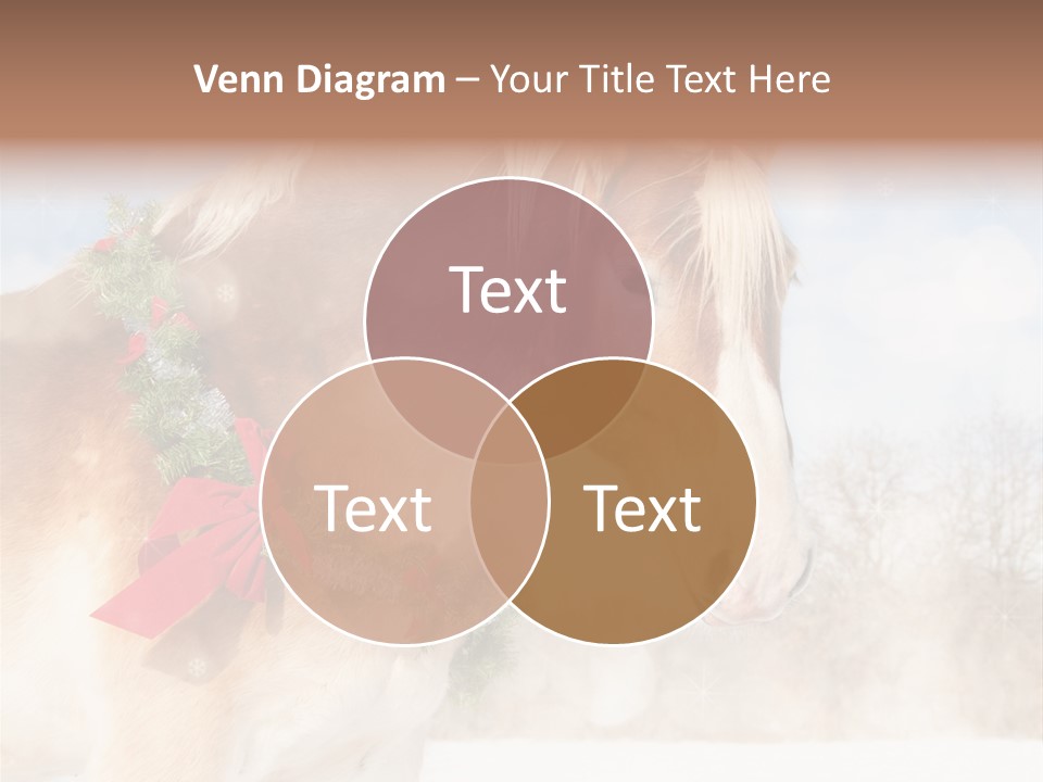 Comical Wreath Christmas PowerPoint Template