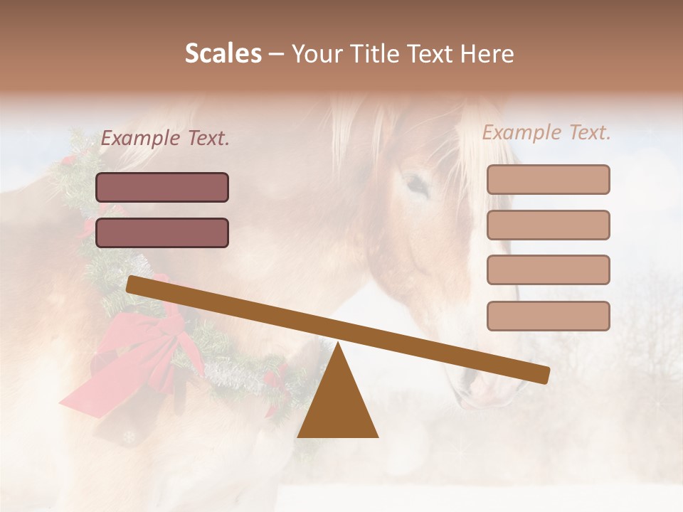 Comical Wreath Christmas PowerPoint Template