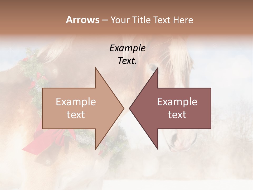 Comical Wreath Christmas PowerPoint Template